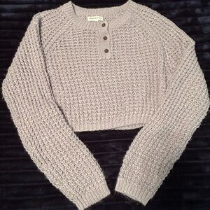 Aeropostale Light Gray Knit Sweater